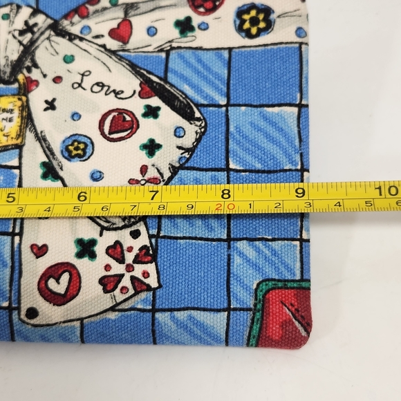 Brighton canvas zip pouch with dust bag euc like new - Picture 4 of 5